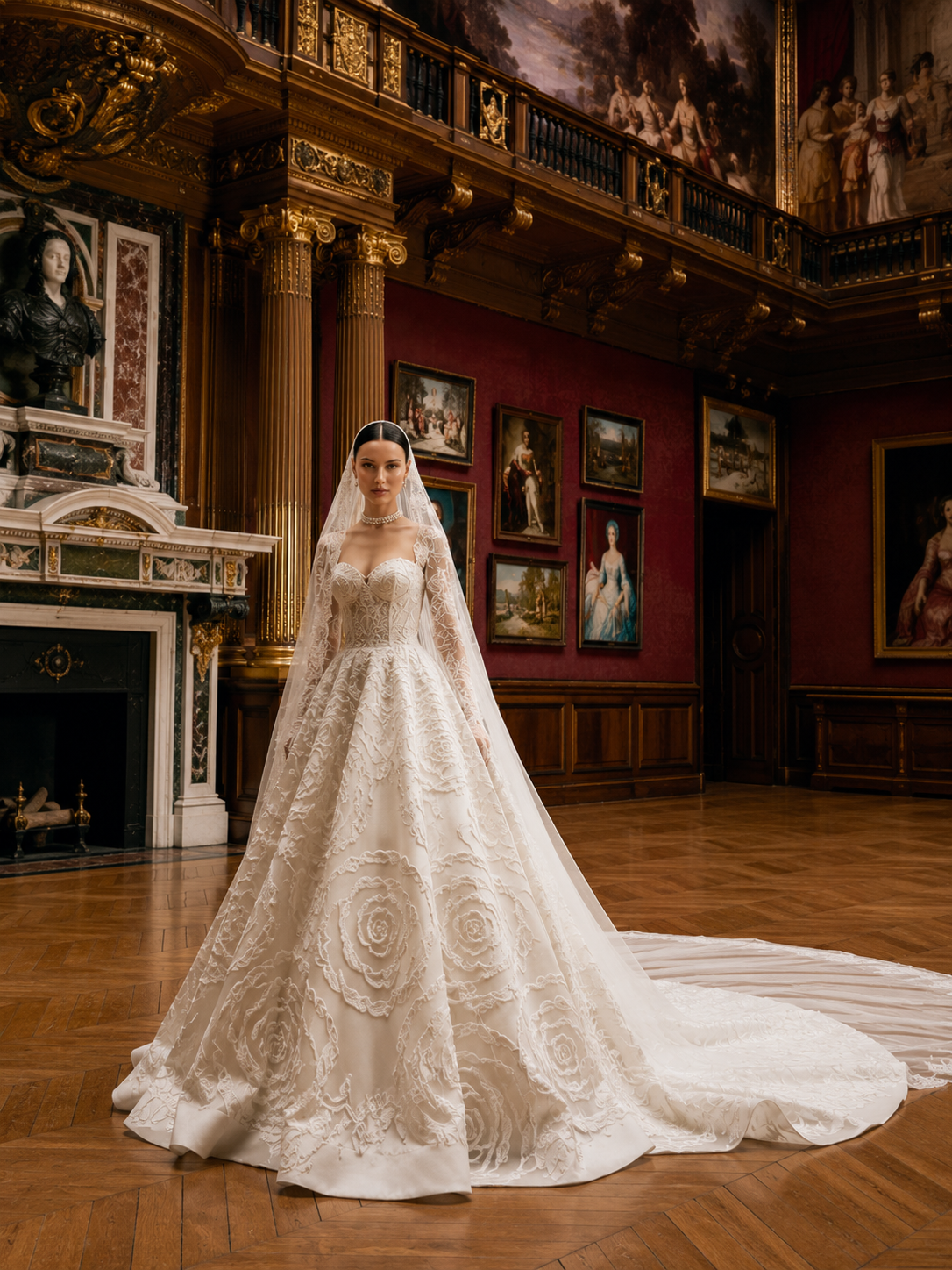 Romantic bridal dress